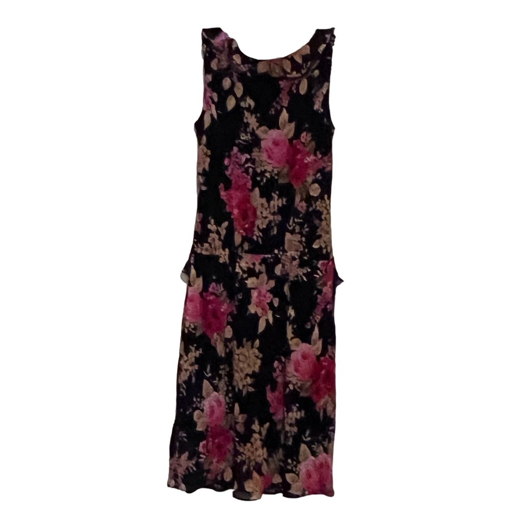 Sheri Martin New‎ York Women's Black Red Tan Sleeveless Dress Size 10